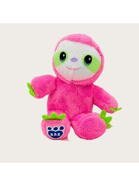 Build A Bear Pink Green Sloth Plush Toy 5" Stuffed Animal BAB Collectible